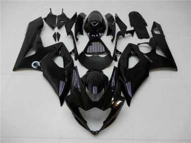 Affordable 2005-2006 Glossy Black Suzuki GSXR 1000 Motorcycle Fairings Canada