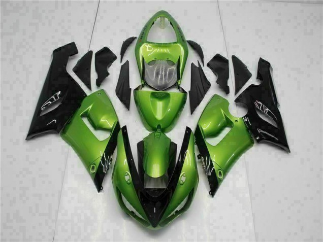Affordable 2005-2006 Green Kawasaki Ninja ZX6R ABS Fairing Kit Canada Affordable 2005-2006 Green Kawasaki Ninja ZX6R ABS Fairing Kit Canada