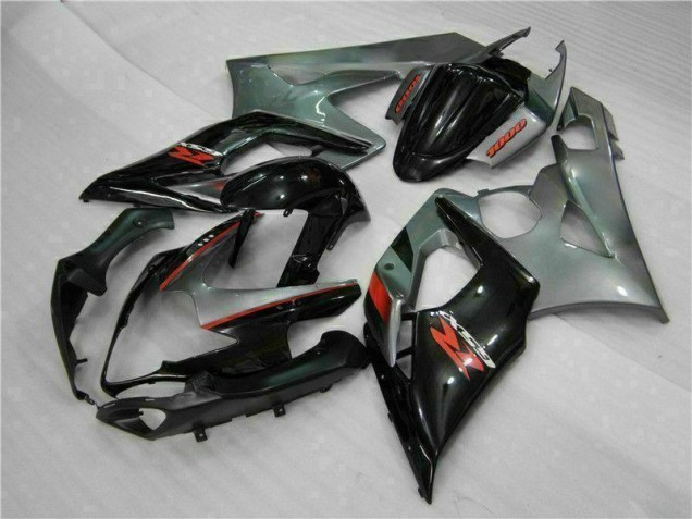 Affordable 2005-2006 Grey Black Suzuki GSXR 1000 Full Fairing Kit Canada