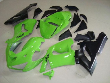 Affordable 2005-2006 Lime Green Kawasaki Ninja ZX6R Motorcycle Fairings Canada