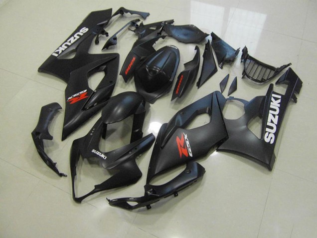 Affordable 2005-2006 Matte Black with White Decals Suzuki GSXR 1000 Motorcycle Fairings Canada Affordable 2005-2006 Matte Black with White Decals Suzuki GSXR 1000 Motorcycle Fairings Canada