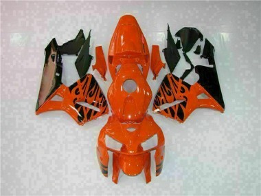 Affordable 2005-2006 Orange Honda CBR600RR Plastics Fairing Kit Canada