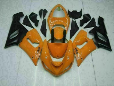 Affordable 2005-2006 Orange Kawasaki Ninja ZX6R Motorcycle Fairings Canada