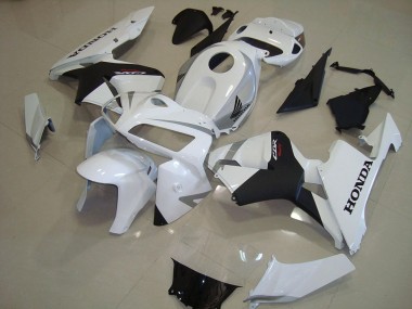Affordable 2005-2006 Pearl White Matte Black Honda CBR600RR Motorcycle Fairings Canada