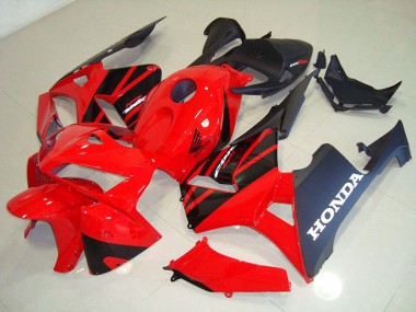 Affordable 2005-2006 Red Black Honda CBR600RR Plastics Fairing Kit Canada