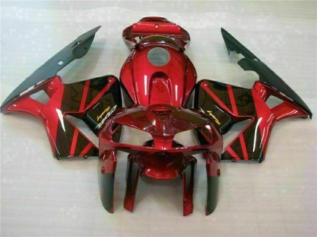 Affordable 2005-2006 Red Honda CBR600RR Full Fairing Kit Canada Affordable 2005-2006 Red Honda CBR600RR Full Fairing Kit Canada