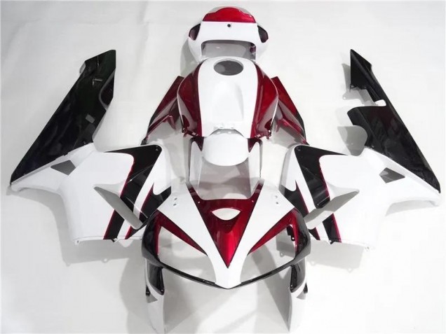 Affordable 2005-2006 Red White Black Honda CBR600RR Motorcycle Fairings Canada Affordable 2005-2006 Red White Black Honda CBR600RR Motorcycle Fairings Canada