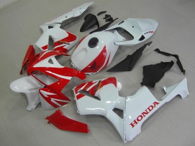 Affordable 2005-2006 Red White Honda CBR600RR Motorcycle Fairings Canada