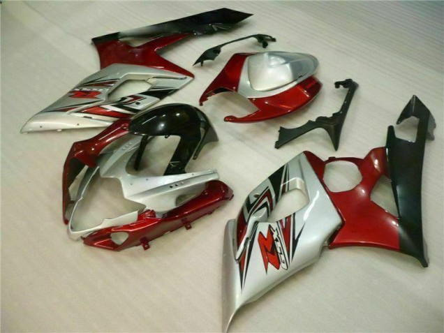 Affordable 2005-2006 Red White Suzuki GSXR 1000 Fairing Kit & Bodywork Canada