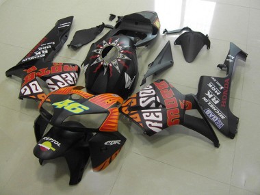 Affordable 2005-2006 Rossi Matte Black Honda CBR600RR Motorcycle Fairings Canada