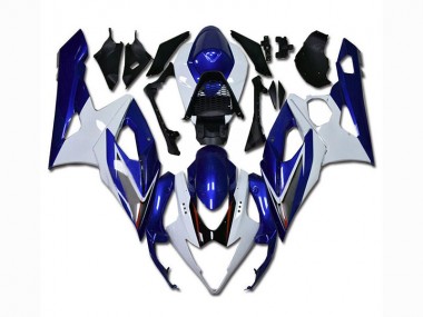Affordable 2005-2006 White Blue Suzuki GSXR 1000 Motorcycle Fairings Canada