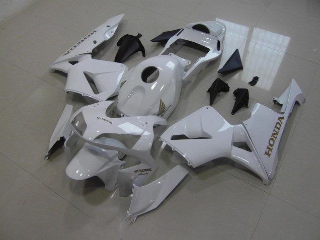 Affordable 2005-2006 White Honda CBR600RR Motorcycle Fairings Canada Affordable 2005-2006 White Honda CBR600RR Motorcycle Fairings Canada