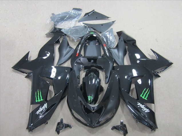 Affordable 2006-2007 Black Green Monster Kawasaki Ninja ZX10R Motorcycle Fairings Canada Affordable 2006-2007 Black Green Monster Kawasaki Ninja ZX10R Motorcycle Fairings Canada