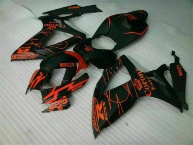 Affordable 2006-2007 Black Suzuki GSXR 600/750 Motorcycle Fairings Replacement Canada