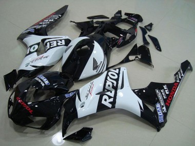 Affordable 2006-2007 Black White Repsol Honda CBR1000RR Motorcycle Fairings Canada