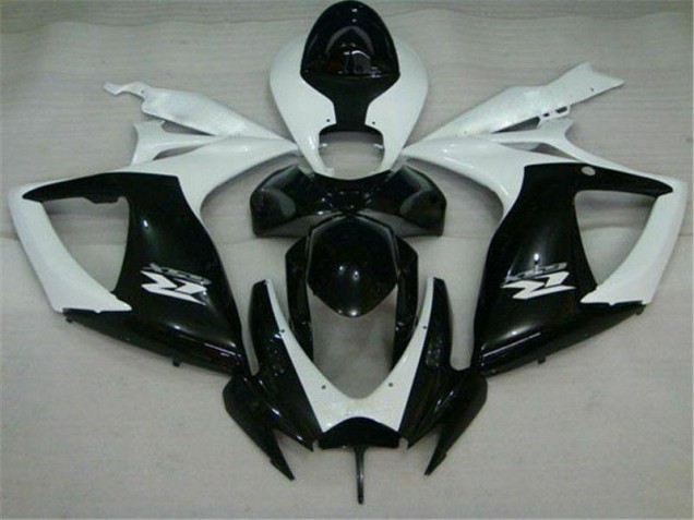 Affordable 2006-2007 Black White Suzuki GSXR 600/750 Motorcycle Fairings Canada Affordable 2006-2007 Black White Suzuki GSXR 600/750 Motorcycle Fairings Canada