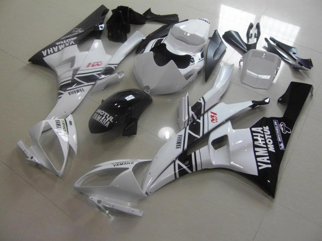 Affordable 2006-2007 Black White Yamaha YZF R6 Motorcycle Fairings Canada Affordable 2006-2007 Black White Yamaha YZF R6 Motorcycle Fairings Canada