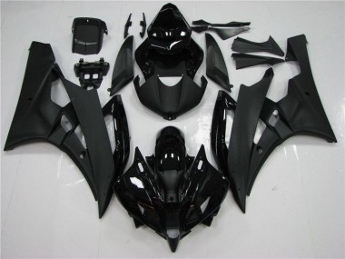 Affordable 2006-2007 Black Yamaha YZF R6 ABS Motorcycle Fairings Canada