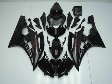 Affordable 2006-2007 Black Yamaha YZF R6 Full Fairing Kits Canada
