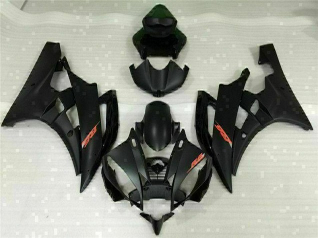 Affordable 2006-2007 Black Yamaha YZF R6 Replacement Motorcycle Fairings Canada