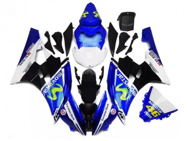 Affordable 2006-2007 Blue Black White Yamaha YZF R6 Motorcycle Fairings Canada