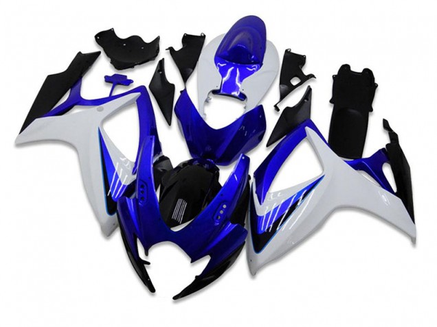 Affordable 2006-2007 Blue White Suzuki GSXR 600/750 Fairing Kit Canada Affordable 2006-2007 Blue White Suzuki GSXR 600/750 Fairing Kit Canada