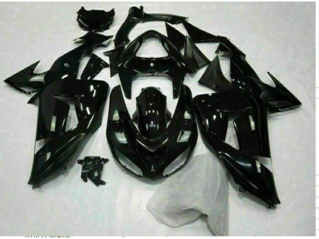 Affordable 2006-2007 Glossy Black Kawasaki Ninja ZX10R Motorcycle Fairings Canada