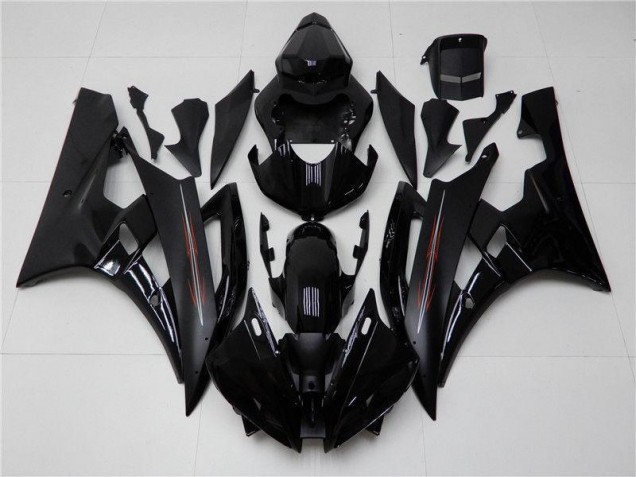 Affordable 2006-2007 Glossy Matte Black Yamaha YZF R6 Motorcycle Fairings Canada Affordable 2006-2007 Glossy Matte Black Yamaha YZF R6 Motorcycle Fairings Canada