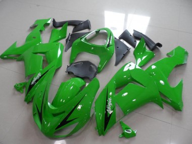 Affordable 2006-2007 Green Black Arrow Kawasaki Ninja ZX10R Motorcycle Fairings Canada