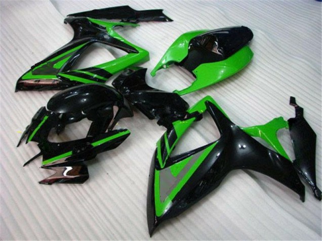 Affordable 2006-2007 Green Black Suzuki GSXR 600/750 Motorcycle Fairings Canada Affordable 2006-2007 Green Black Suzuki GSXR 600/750 Motorcycle Fairings Canada