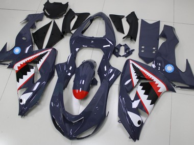 Affordable 2006-2007 Grey Shark Kawasaki Ninja ZX10R Motorcycle Fairings Canada