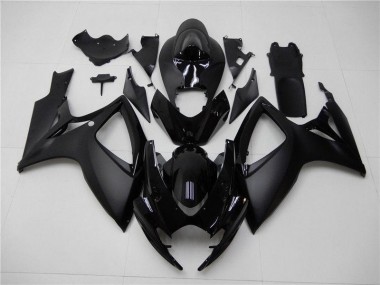Affordable 2006-2007 Matte Black Suzuki GSXR 600/750 Motorcycle Fairings Canada