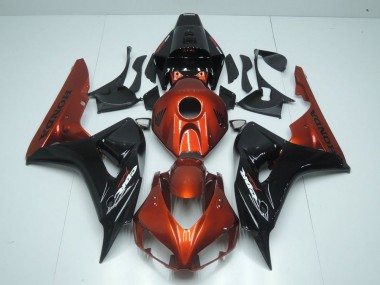 Affordable 2006-2007 Orange and Black Honda CBR1000RR Motorcycle Fairings Canada