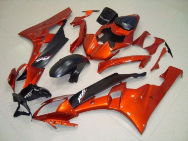 Affordable 2006-2007 Orange Matte Black Yamaha YZF R6 Motorcycle Fairings & Bodywork Canada