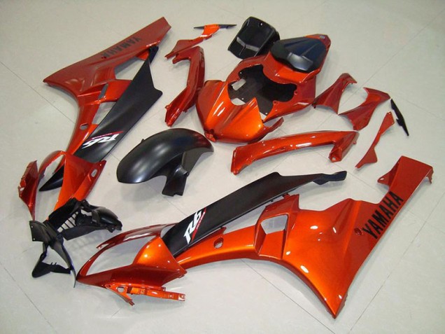 Affordable 2006-2007 Orange Matte Black Yamaha YZF R6 Motorcycle Fairings Canada Affordable 2006-2007 Orange Matte Black Yamaha YZF R6 Motorcycle Fairings Canada