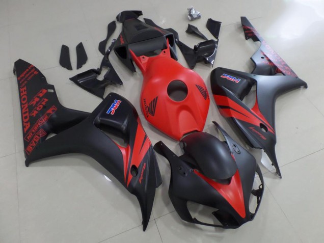 Affordable 2006-2007 Red and Matte Black Honda CBR1000RR Motorcycle Fairings Canada Affordable 2006-2007 Red and Matte Black Honda CBR1000RR Motorcycle Fairings Canada