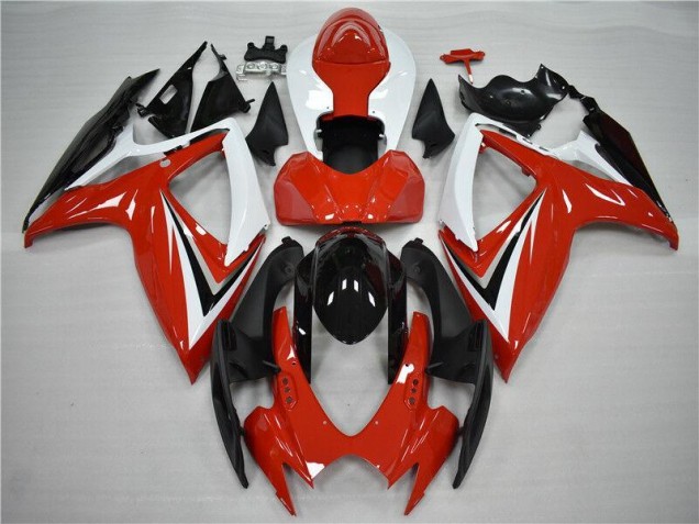 Affordable 2006-2007 Red Black Suzuki GSXR 600/750 Full Fairing Kit Canada Affordable 2006-2007 Red Black Suzuki GSXR 600/750 Full Fairing Kit Canada
