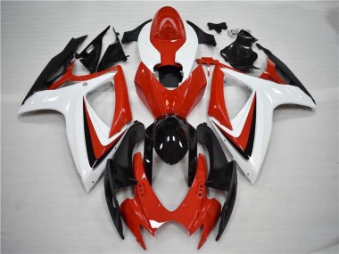 Affordable 2006-2007 Red Black Suzuki GSXR 600/750 Full Fairing Kits Canada