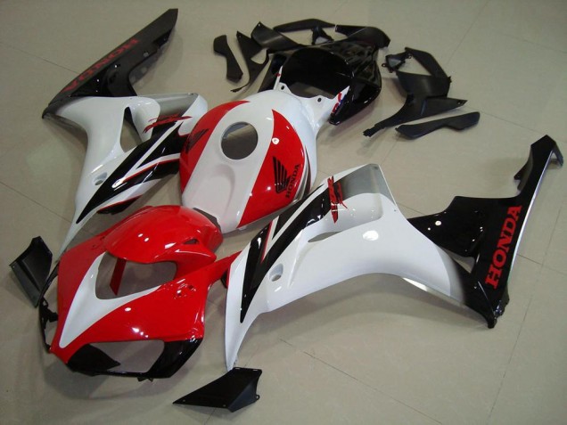 Affordable 2006-2007 Red White Black Honda CBR1000RR Full Plastics Motorcycle Fairings Canada Affordable 2006-2007 Red White Black Honda CBR1000RR Full Plastics Motorcycle Fairings Canada