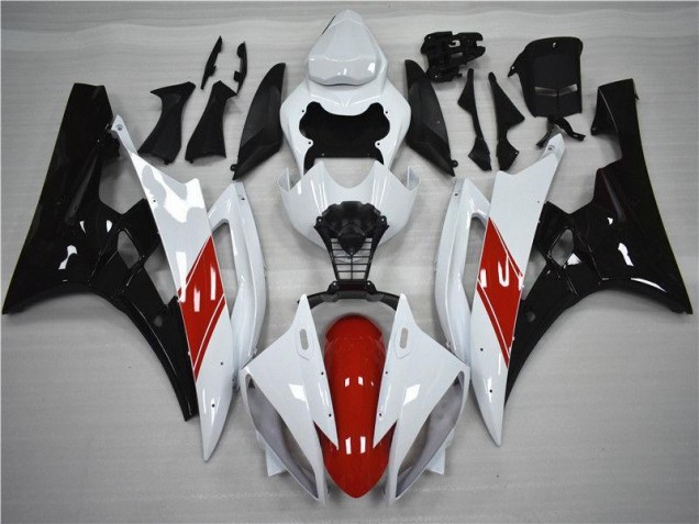 Affordable 2006-2007 Red White Black Yamaha YZF R6 Motorcycle Fairings Canada