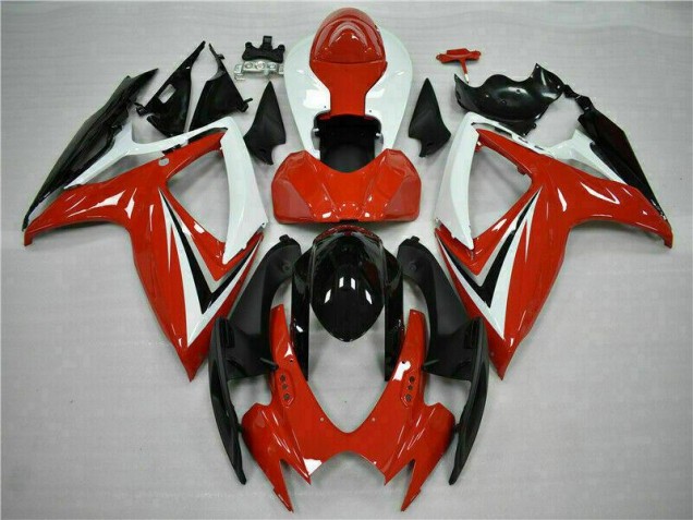 Affordable 2006-2007 Red White Suzuki GSXR 600/750 Motorcycle Fairings Canada