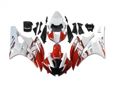 Affordable 2006-2007 Red White Yamaha YZF R6 Motorcycle Fairings & Plastics Canada