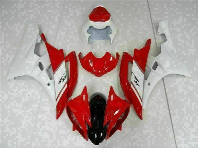 Affordable 2006-2007 Red White Yamaha YZF R6 Full Fairing Kit Canada Affordable 2006-2007 Red White Yamaha YZF R6 Full Fairing Kit Canada