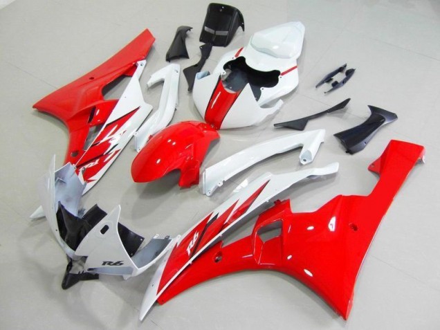 Affordable 2006-2007 Red White Yamaha YZF R6 Replacement Motorcycle Fairings Canada Affordable 2006-2007 Red White Yamaha YZF R6 Replacement Motorcycle Fairings Canada