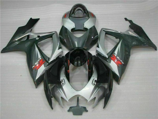 Affordable 2006-2007 Silver Black Suzuki GSXR 600/750 Motorcycle Fairings Canada Affordable 2006-2007 Silver Black Suzuki GSXR 600/750 Motorcycle Fairings Canada