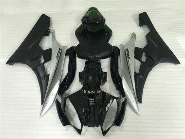 Affordable 2006-2007 Silver Black Yamaha YZF R6 Motorcycle Fairings Canada