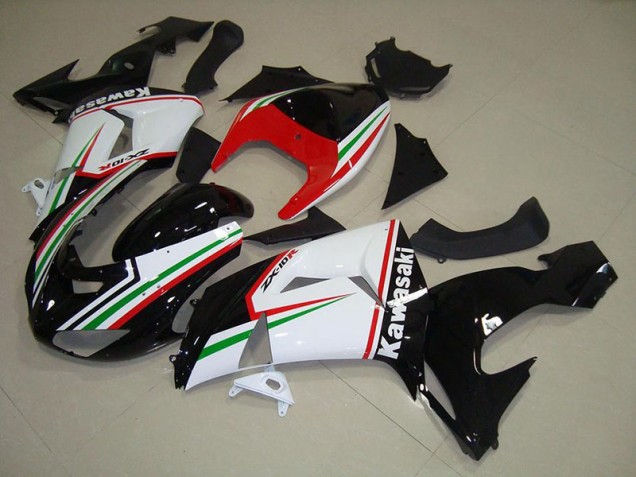 Affordable 2006-2007 White and Black Kawasaki Ninja ZX10R Motorcycle Fairings Canada Affordable 2006-2007 White and Black Kawasaki Ninja ZX10R Motorcycle Fairings Canada