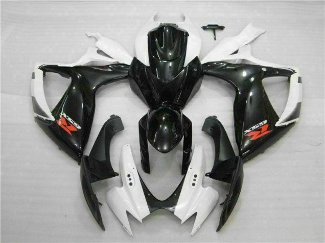 Affordable 2006-2007 White Black Suzuki GSXR 600/750 Motorcycle Fairings Canada Affordable 2006-2007 White Black Suzuki GSXR 600/750 Motorcycle Fairings Canada