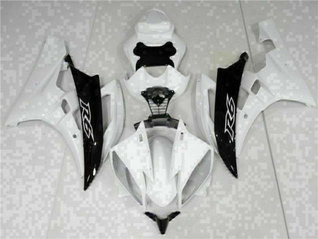 Affordable 2006-2007 White Black Yamaha YZF R6 ABS Motorcycle Fairings Canada Affordable 2006-2007 White Black Yamaha YZF R6 ABS Motorcycle Fairings Canada