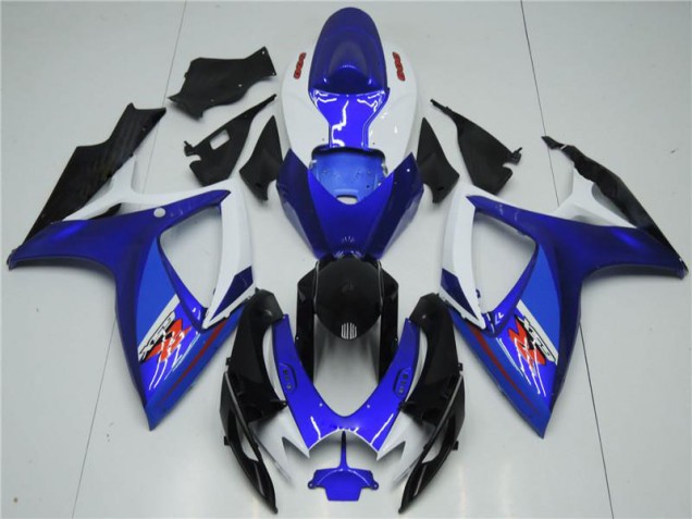 Affordable 2006-2007 White Blue Suzuki GSXR 600/750 Motorcycle Fairings Canada Affordable 2006-2007 White Blue Suzuki GSXR 600/750 Motorcycle Fairings Canada